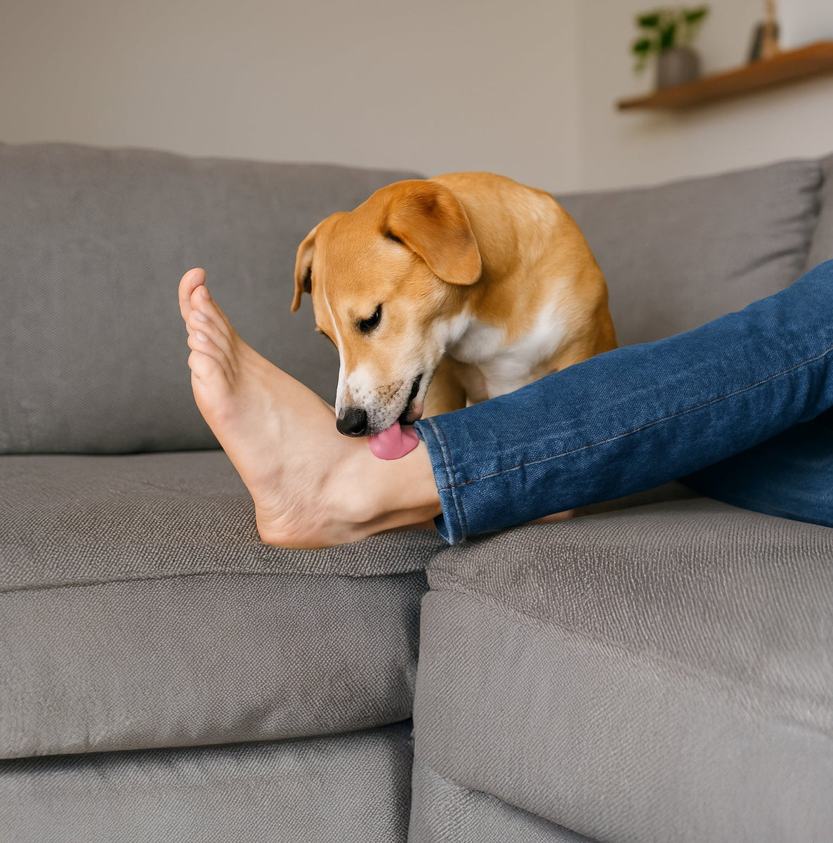 Hund Leckt Beine Ab